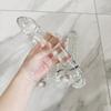 VaHppy False positive devices  Glass penis  Anal plug Big 4-5.5cm Convex points friction SM  Adult Sex toy Masturbator 1000g