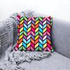 Modern Herringbone Pattern Style Cushion Cover Premium Comfort Reversible Pillow Cove in One Design for Any Room  Car Interior