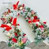 Luminous Christmas Garland and Wreath Ornaments for Shopping Malls, Hotels, and Staircases.