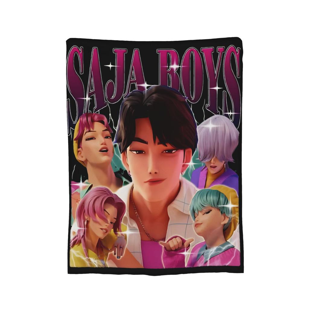 Jinu K-Kpop D-Demon H-Hunters Blanket Cover  Flannel Throw Blankets Summer Air Conditioning Portable Soft Warm Bedsprea,