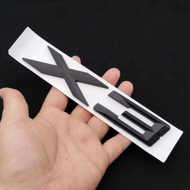 3D ABS Logo For BMW X3 F25 E83 G01 G45 X3 Emblem Letters Badge Car Rear Trunk Sticker Xdrive 20d 30d 20i 28i 30i 35i Accessories VL4