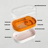 Indoor Bird Bath Tub for Small Companion Birds with Water Pump, Plastic Bath Tray and Clear Wall for Daily Use