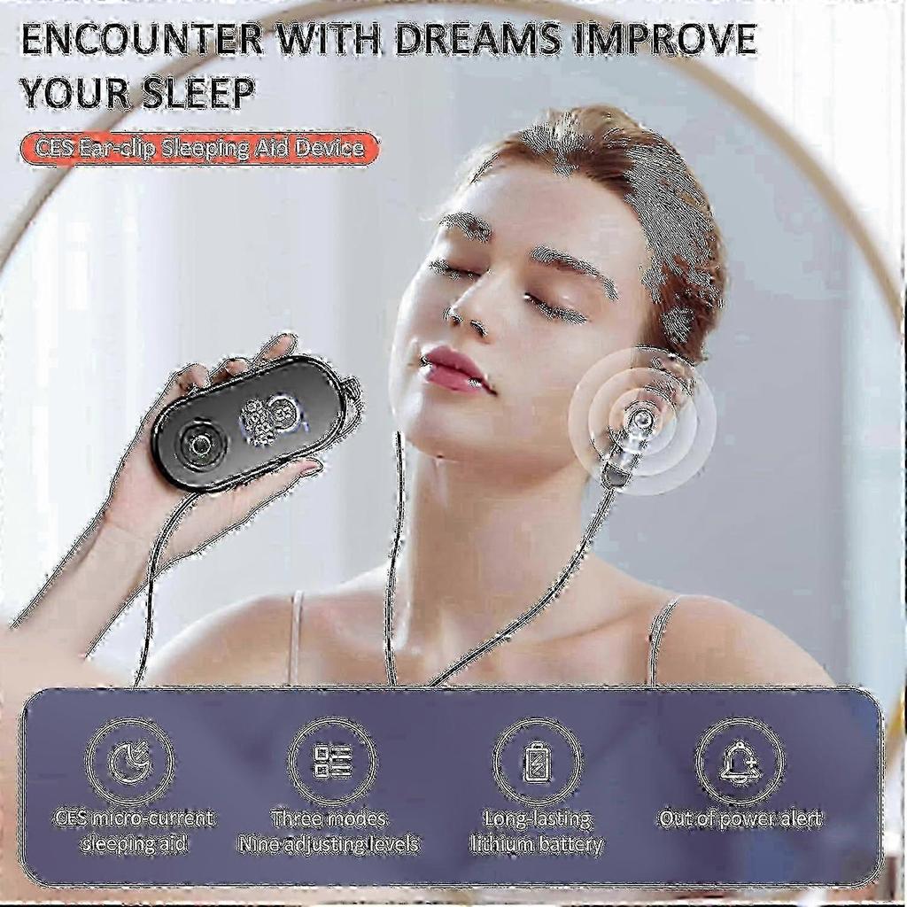 Sleep Aid Device Vagus Nerve Stimulation With Ear Clips Ces Reduce Anxiety Relieve Fatigue Microcurrent