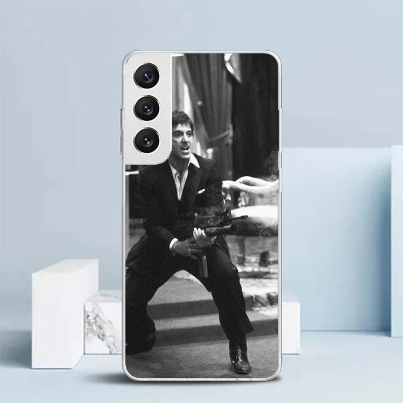 Scarface 1983 Film Al Pacino Movie Soft Cover for Samsung Galaxy S25 Edge S26 S24 S23 Ultra Phone Case S22 S21 Plus S20 FE Print
