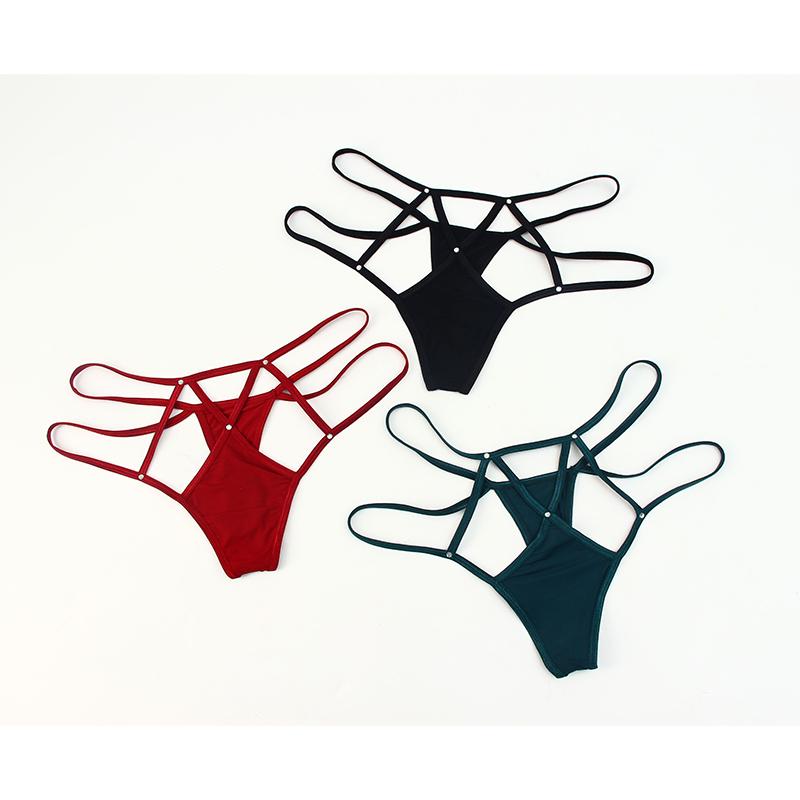 Women's sexy lace thong, low-rise panties, transparent panties, women's panties, underwear, underwear