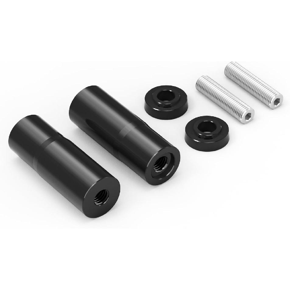 

NICECNC Gold Black 3 x 1-1/4 Handlebar Riser Extensions Legs Aluminum Compatible with Harley Dyna Convertible FXDS-Conv 1994-2000, Softail Standard чёрный