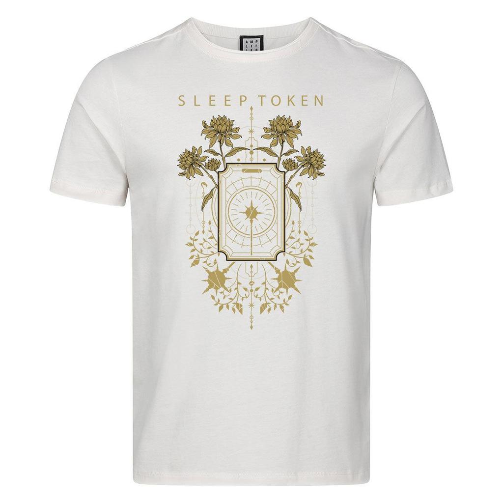 Amplified Unisex Adult Caramel Floral Sleep Token T-Shirt