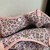Women's Shoulder Bag Fashion Sweet Polka Dot Handbag Korean Casual Versatile Leopard Print Brown Frosted Tote Bags