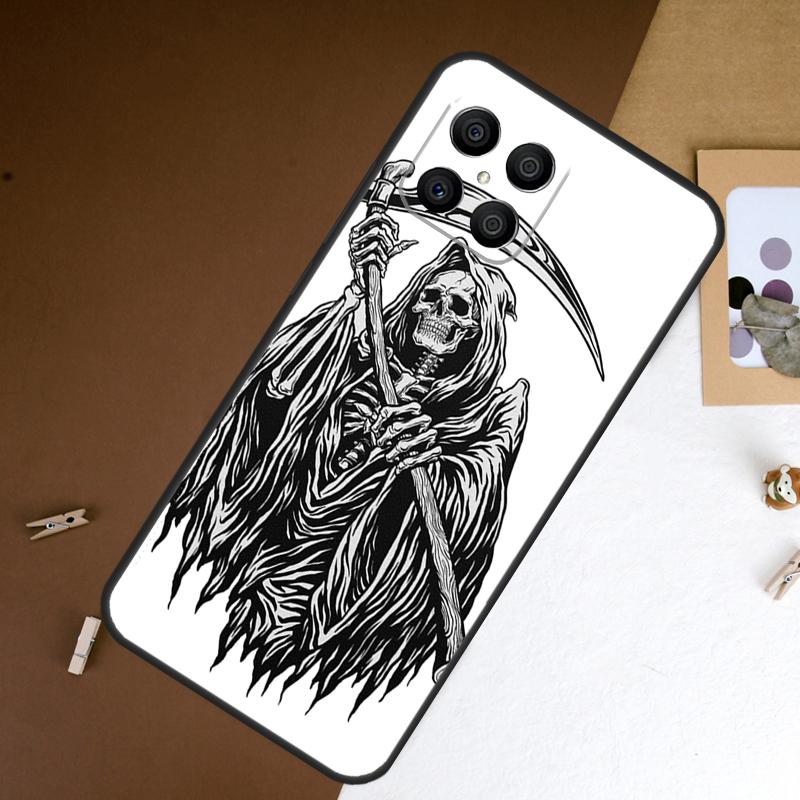 Death Grim Reaper Skull Phone Case For Honor 90 Lite 50 70 Magic 5 6 Pro 8X X6 X7 X8 X9 X8a X7a X6a X9b X9a Cover