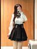 2026 Autumn Japanese-Style Ruffle Shirt & Cake Mini Skirt Set