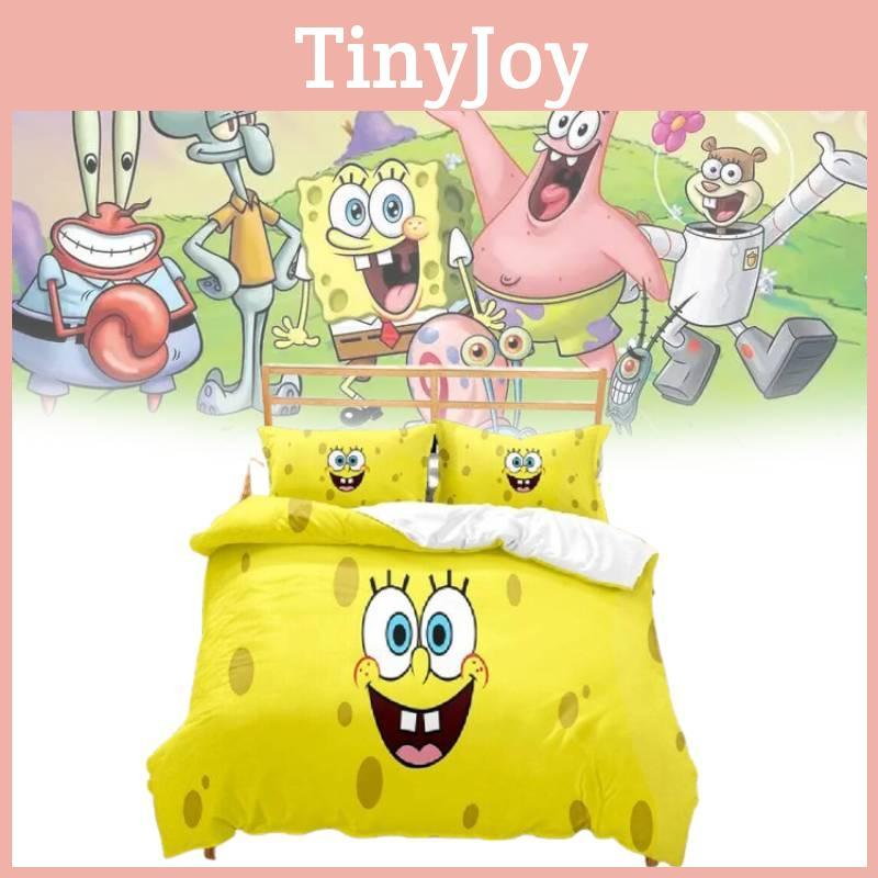 Bedding Spongebob Squarepants Single Double Duvet Cover Cases Supplies Sets