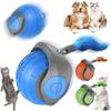 Cat Interactive Ball Toys Rechargeable Smart Pet Electric Toy 2 Modes Dog Cat Training Imitate Mouse Cat Training Teaser Cat Toy