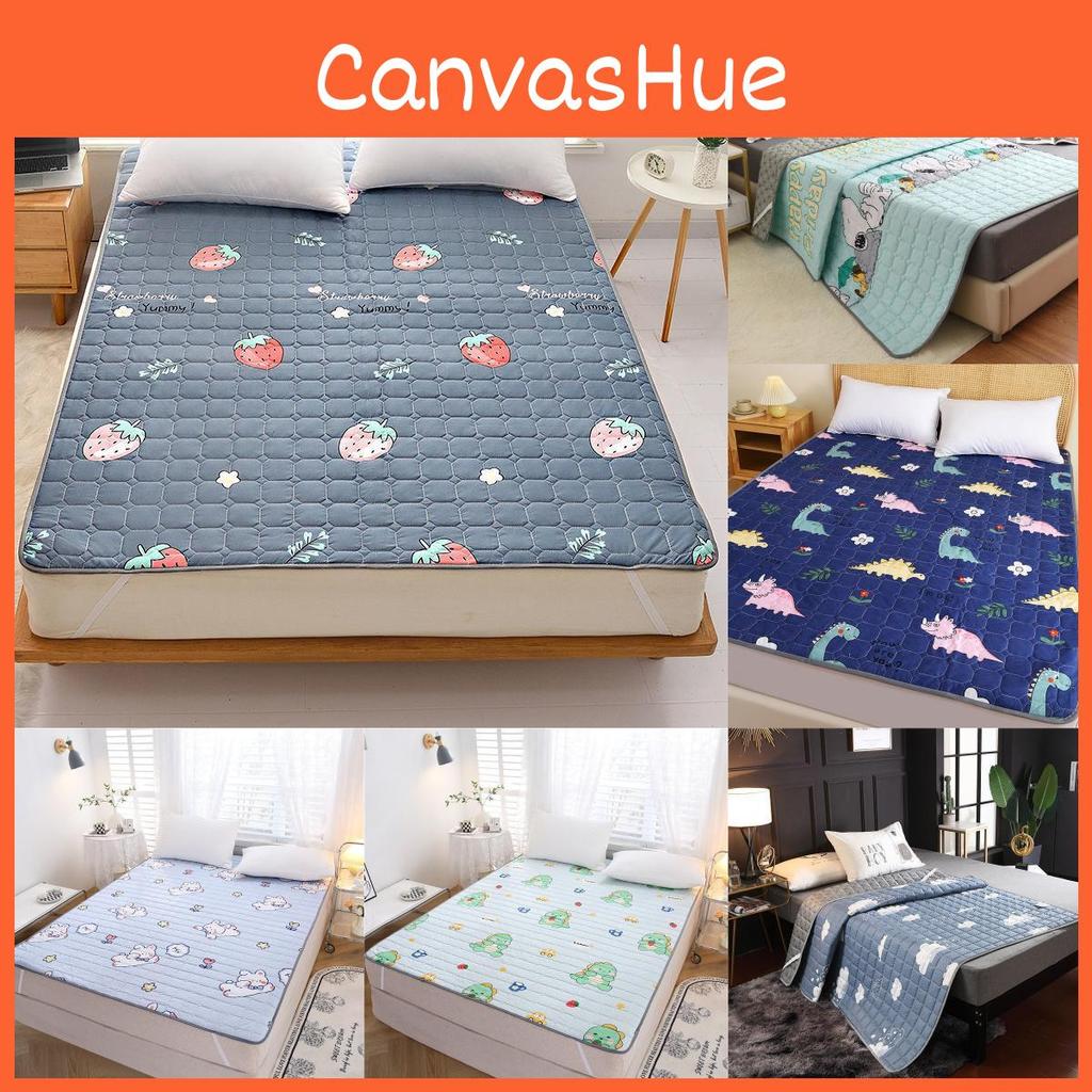 Toppers Cot Mattress Breathable Cotton Durable Resistant Fabric Students