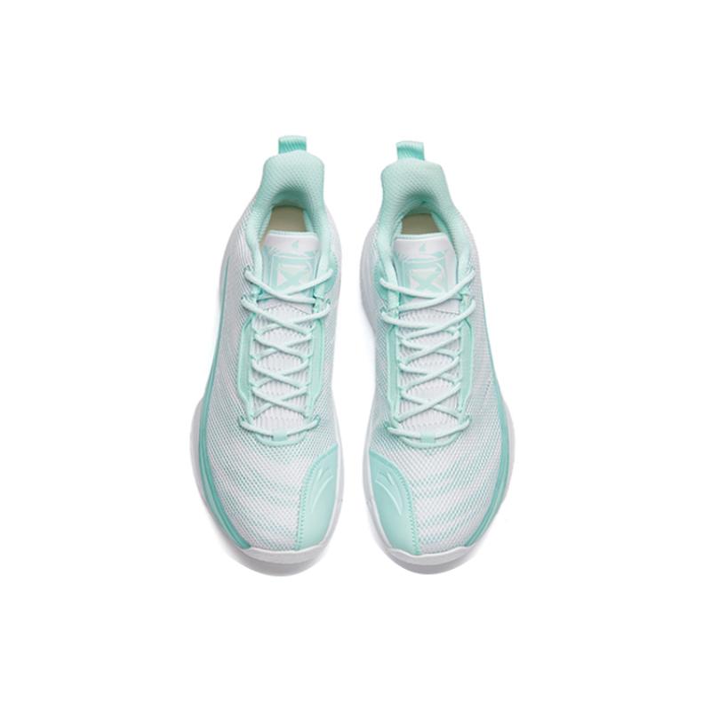 Anta Attack 4 Mid-Top Basketball Shoes Men's White Blue Sneakers 112231603-2