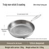 Handun 316 Stainless Steel Non-Coated Frying Pan