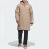 adidas Solid Color Casual Mid-Length Hooded Jacket Men Jacket Pink Brown IL8995