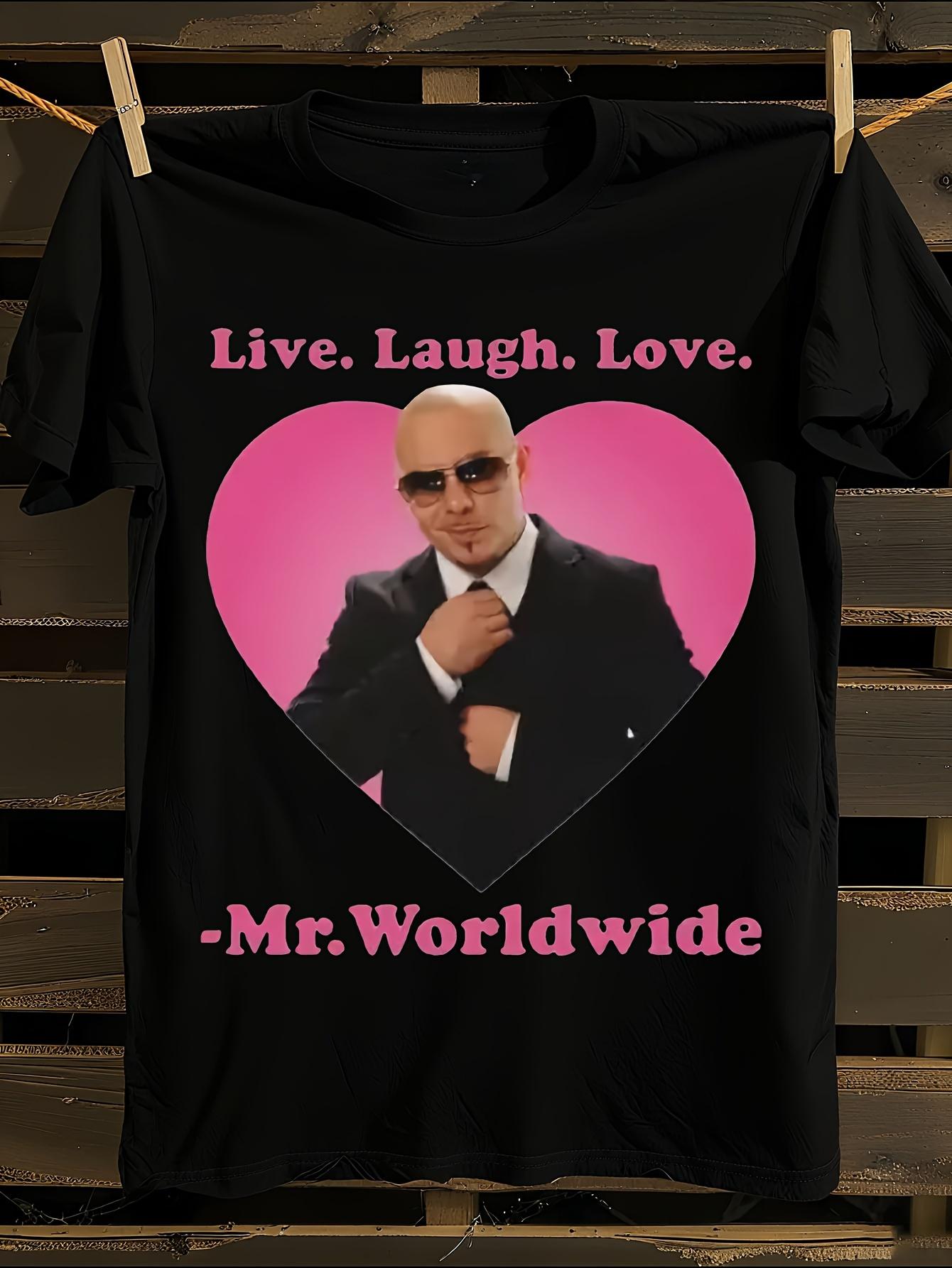 Pitbull Mr Worldwide Logo Tshirt XXL
