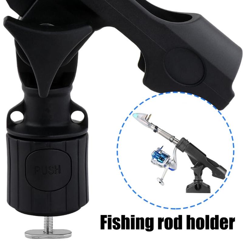 Fishing Rod Holder Track Mounted Fishing Rod Holder for Kayak Heavy Duty Boats Rod Holder 360 Degree Rotating