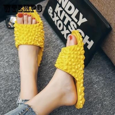 Unisex Durian Home Slippers Bathroom Shoes Summer Casual Shoes Women's Sandals and Slippers Beach Shoes Soft-soled Sandals and Slippers