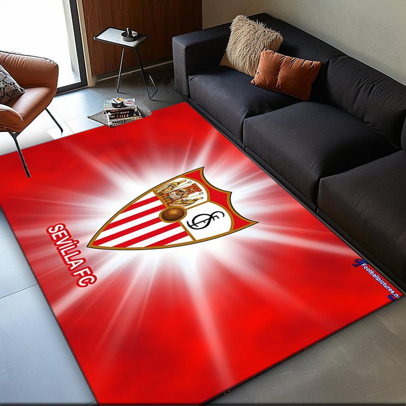 1PC rug Football Sevilla Artwork Carpet, Chair Rug,Area Rug for Office Bedroom living rooms bedroom, Doormat decor Christmas fan gifts