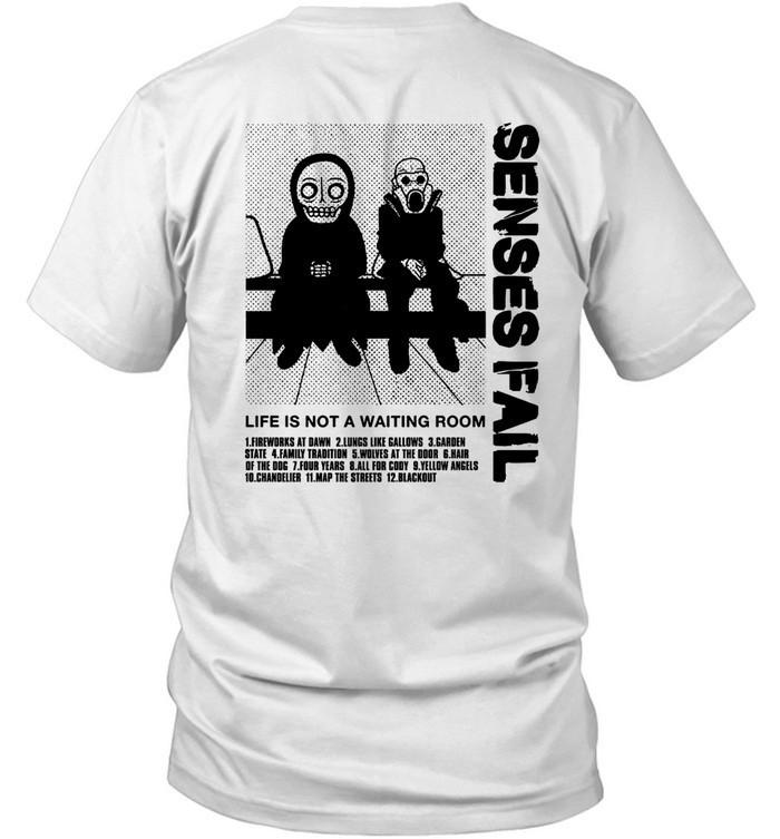 

Senses Fail T-Shirt Life Is Not A Waiting Room Album Punk Rock Band Tee S