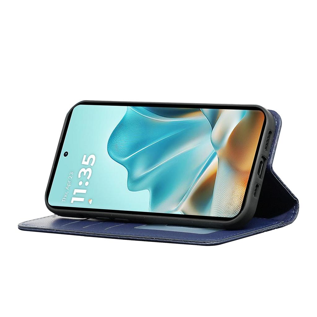 For Motorola Edge 60 Fusion 5G Wallet Phone Case Checkered Pattern Imprint Leather Flip Cover with Wrist Strap