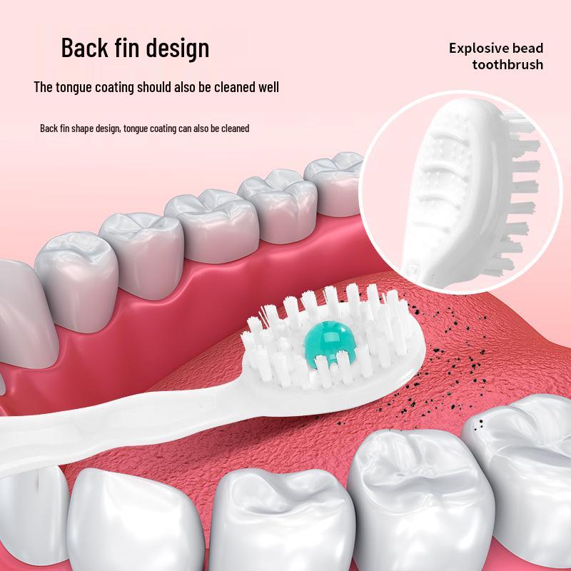 20-Piece Mini Burst Bead Toothbrush Travel Set: Portable Disposable Cleaner with Toothpick