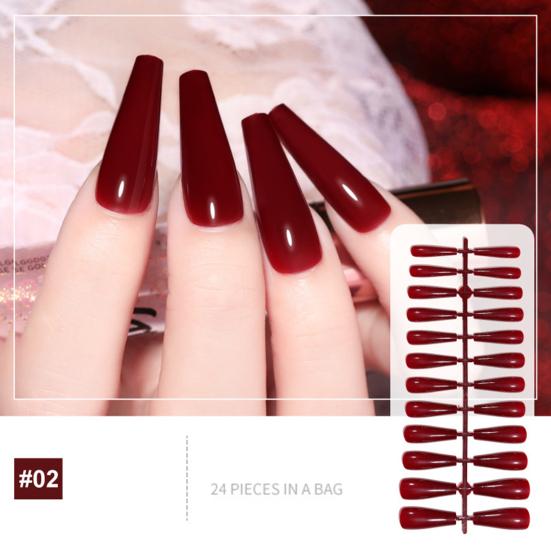 Detachable FALSE Color Eco-friendly Nails Exquisite Solid