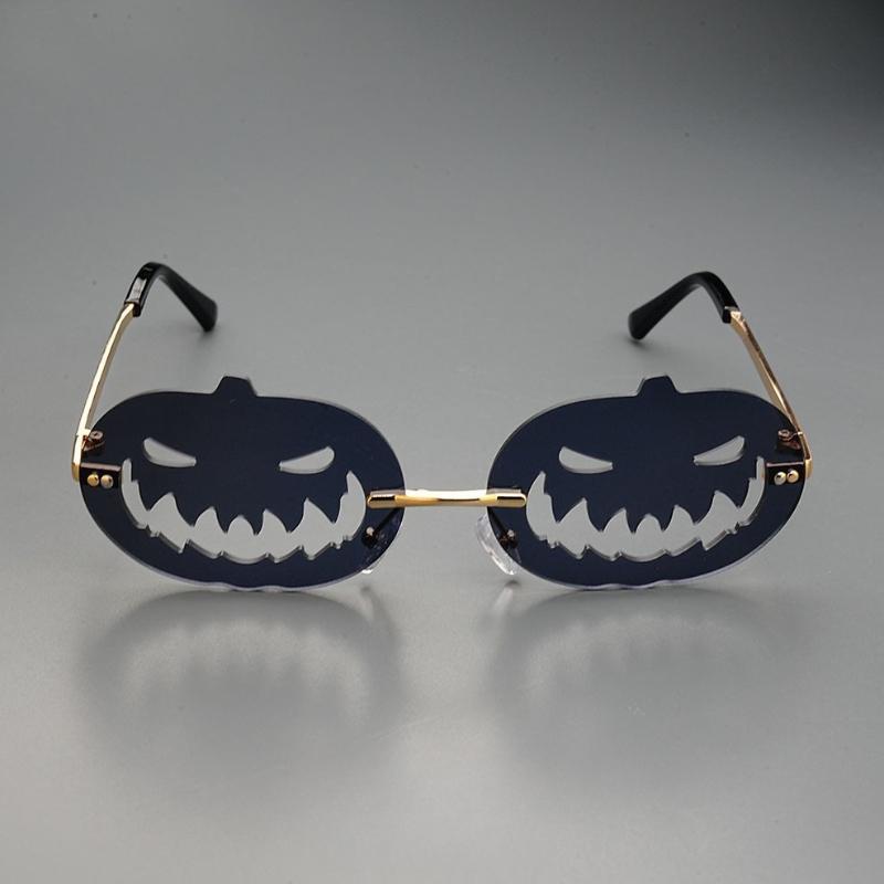 Funny Skull Pumpkin Pentagram Sun Eyeglasses Latest Year Christmas Dance Decorative Glasses Womens Trend Halloween Party Sun Glasses Glasses