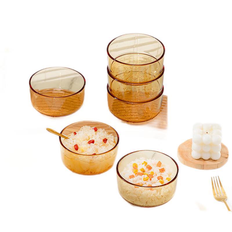 Gaotaibai Yingxue 5-inch Glass Bowl Set (6-Pack)