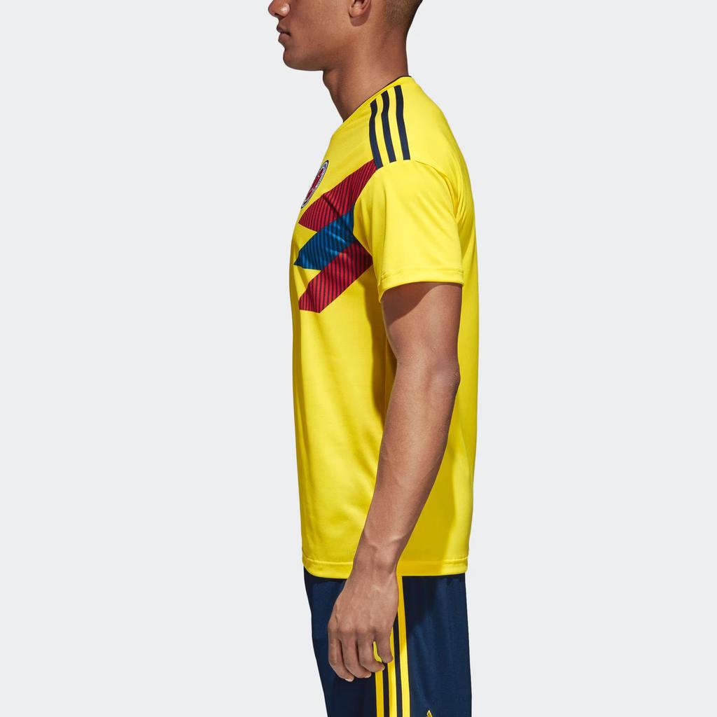 Adidas World Cup Comfortable Stylish Home Pullover Short Sleeve Soccer Jersey Men jersey Yellow Blue CW1526