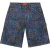 Supreme Handwriting Double Knee Denim Short Indigo