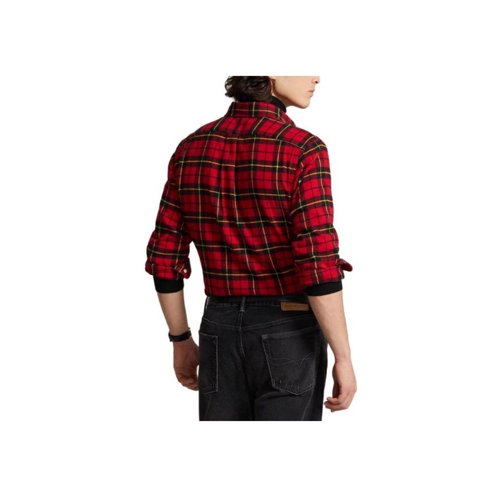 Polo Ralph Lauren Ss24 Plaid Single-Breasted Long Sleeve Shirt Men Shirts Red MNPOWOV16823261-600