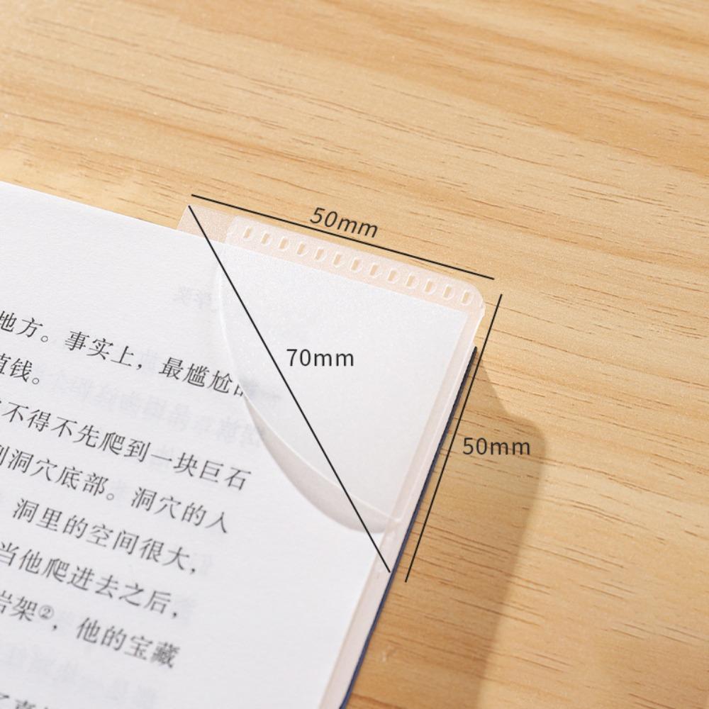 

6pcs Durable PP Bookmarks Fan-Shaped Anti-Curl Book Page Clips Multi-Function Page Markers Gift