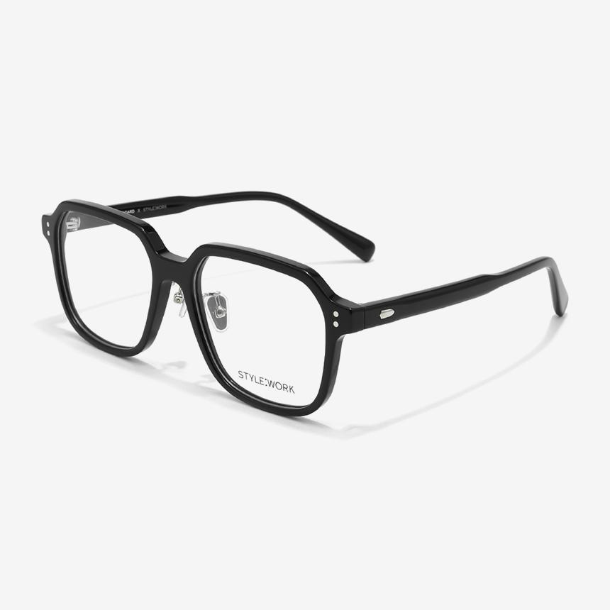 Seutailwokeu Rs Horn 03 Black_Black Big Size Geek Chic Eyeglass Frames