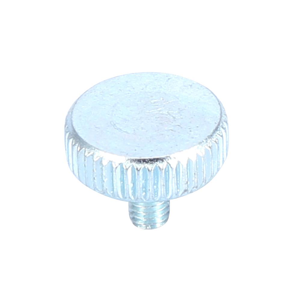 5pcs M3 Zinc Plated Carbon Steel Flat Knurled Head   Thumb Screws (M3*5)