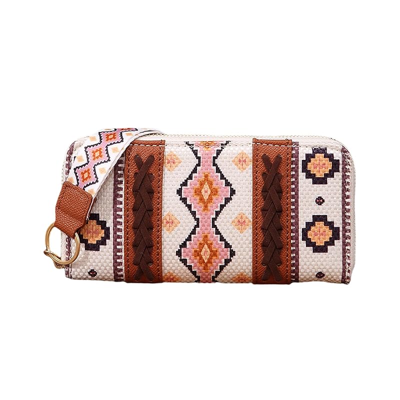 

[NICOLE & DORIS] wallet ladies long wallet PU leather card case Fashionable geometric pattern wallet Popularity lightweight partition coin purse photo