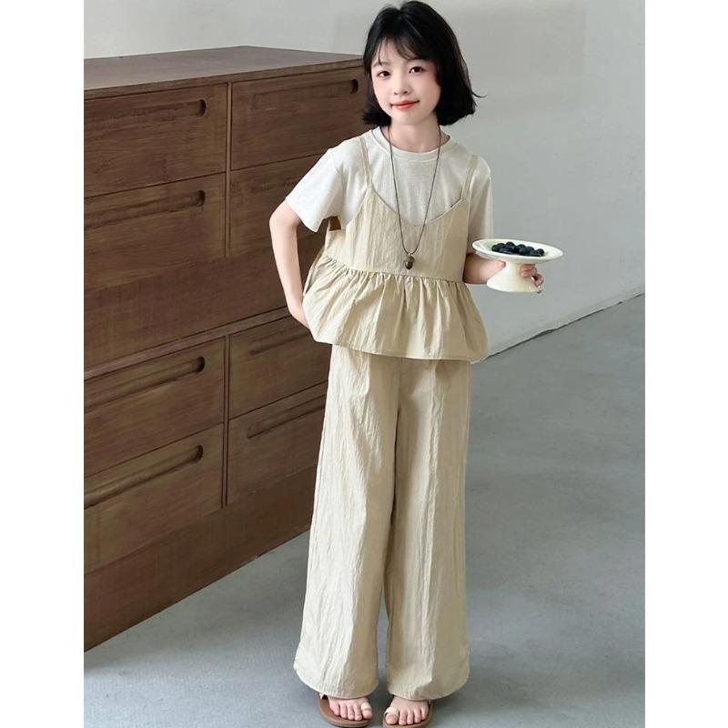 Children's Clothes Set Girls Outfit Sets Shirts Kids Clothing Dresses Little Girl Sweatshirt Tweens