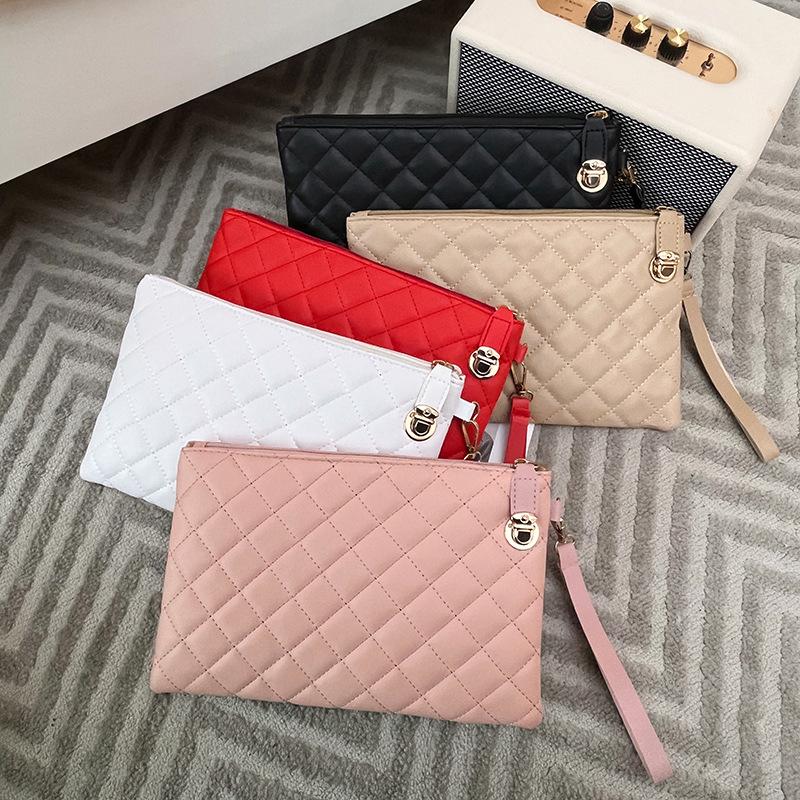 Women's 2023 Summer Diamond Pattern Clutch & Cosmetic Phone Bag