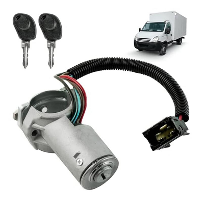 Car Engine Ignition Lock Switch With Keys 2996075 2996076 For Iveco Daily Mk4 2006 2012