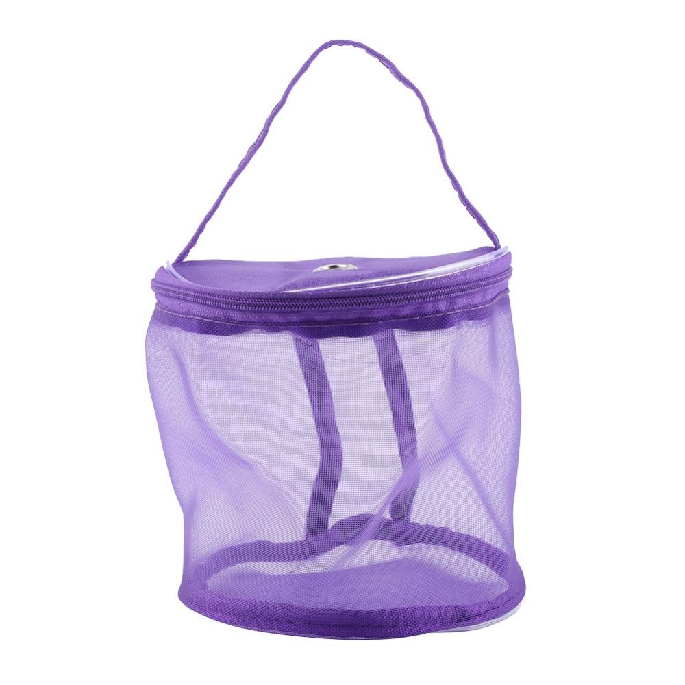 

Mesh Mesh Yarn Storage Bag Cylinder Lightweight Portable Storage Bag Multi-Purpose Durable Yarn Storage Box Knitting Projects фиолетовый
