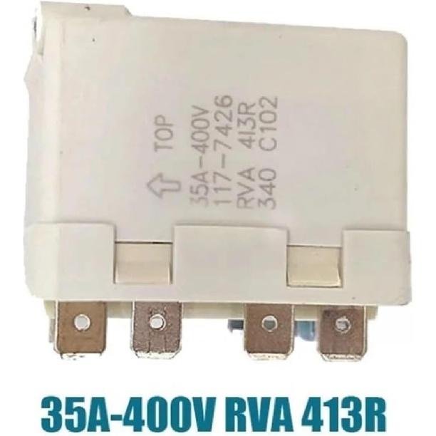 Ice Making Machine Refrigerator Parts 35A-400V 117-7426 RVA 413R Compressor Relay Starter, Compatible for Manitowoc HOSHIZAKI Ice Maker GMFS-RVA413R