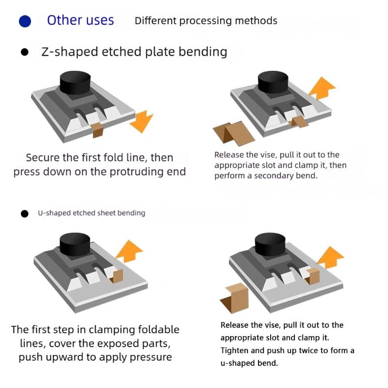 Ätzbiegewerkzeug für einfachen Transport zu Modellausstellungen zur präzisen Formung von Ätzdetails an jedem Ort