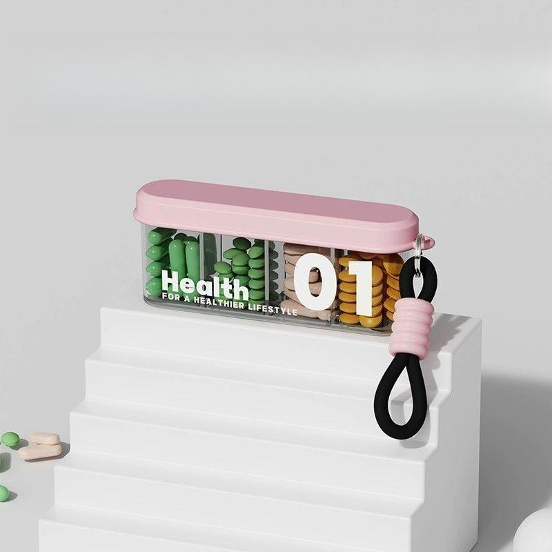 The New Compartment Pack Portable Medicine Box Can Be Carried with You When You Travel.