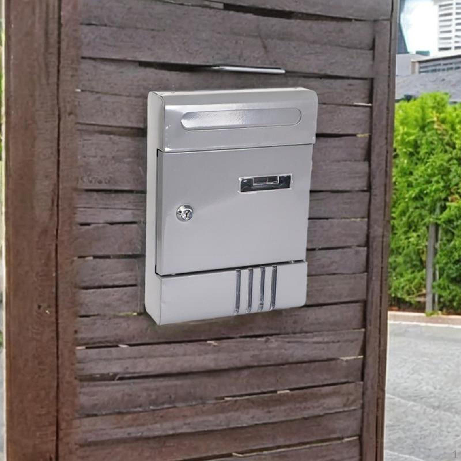 

Assembled Mailbox Magazine Post Lockable Postbox Letter Box for Gate External сірий колір