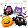 Storage Bucket Halloween Bag Trick Or Treat Gift Basket Portable Halloween Candy Bag  Tote Bag