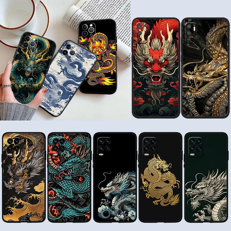 IK23 Chinese Dragon New High-End Shell Phone Case for iPhone SE X XS XR 16E 17 11 Pro Max 8 7 6 6s Plus Air