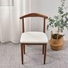 1Pcs Waterproof Chair Seat Cover Stretch Jacquard Chair Cover Dining Room Removable Anti-dirty Without Backrest Chair Protector