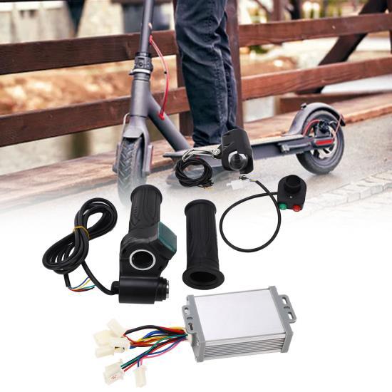 24V 1000W Motor Brush Controller Twist Throttle Front Light Switch Set Electric Bike Bicycle Controller Kit 