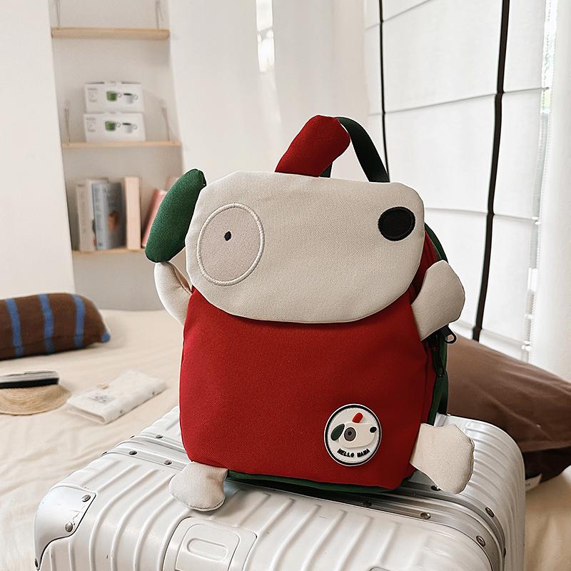 Kindergarten Schoolbag 1-3-5 Years Old Boys And Girls Anti-lost Children Small Backpack Color Contrast Backpack